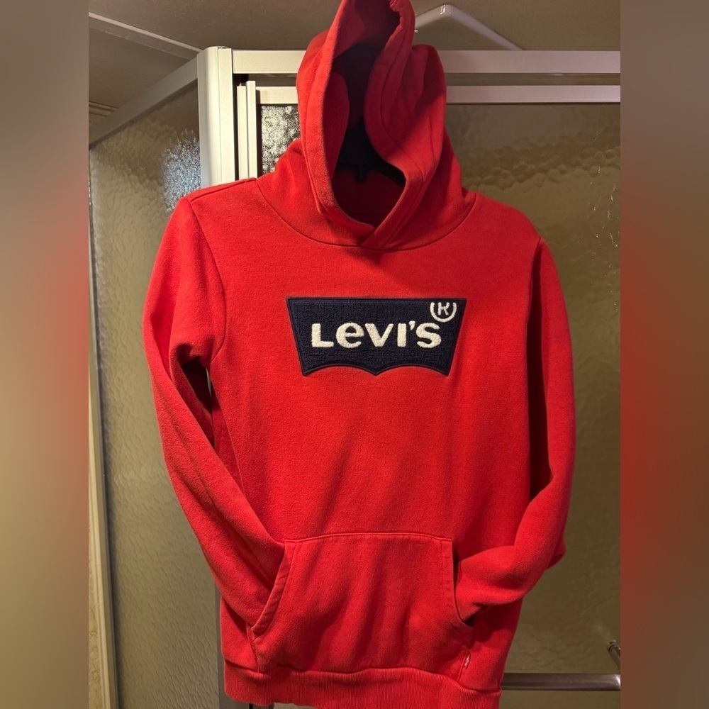 Levi's Bold Red Hoodie Sweater